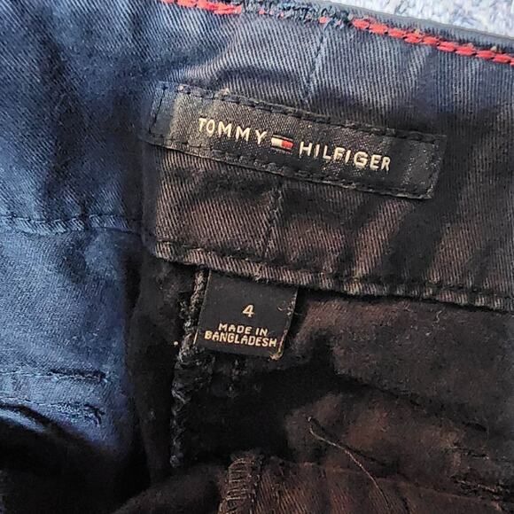 Y2K TOMMY Hilfiger Navy Mini Skirt Size 4 Mini Pencil - Picture 6 of 9